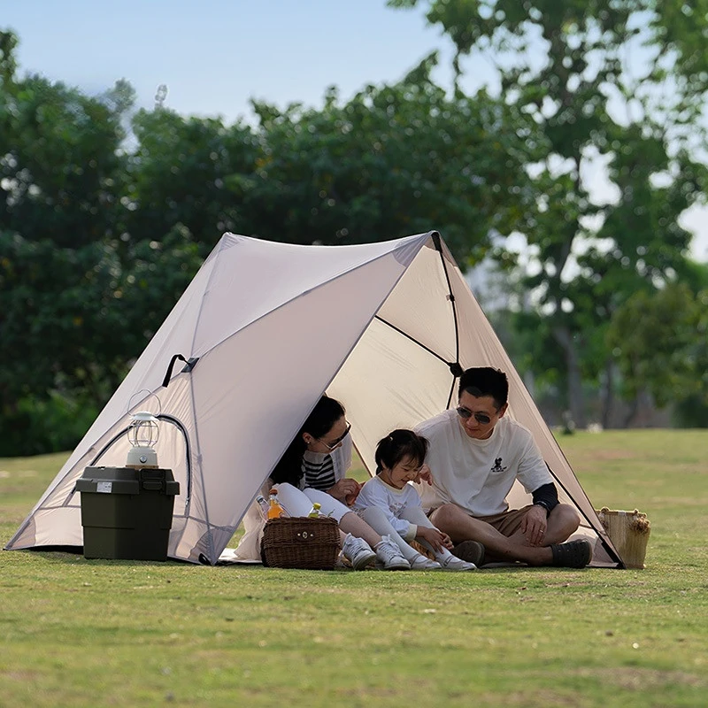 2-3Persons Fully Automatic Beach Tent Quick Open Exquisite Outdoor Camping Family Sunscreen Grass Muti-person Tourist Pergola