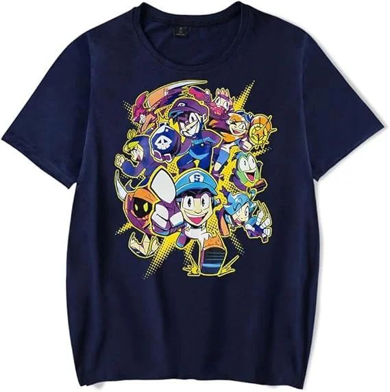SMG4 T-shirt unisex heren dames mode zomer shirts met korte mouwen casual streetwear