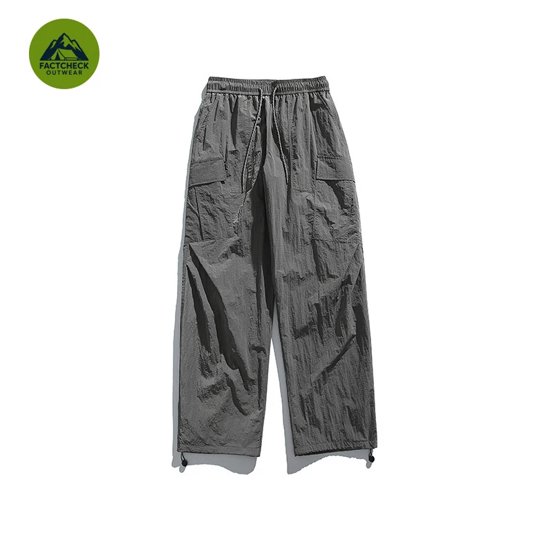 Picture 4: FACTCHECK High Quality EU US Size Unisex 3-Proof Nylon Grid Pants, Loose Wear-resistant Functional Cargo Trousers