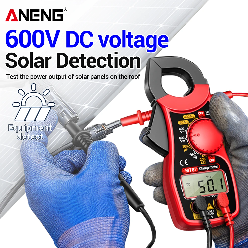 Clamp Multimeter Digital Tester ANENG MT87 High Precision Mini Repair 1999 Count AC DC Voltage Diode Multifunctional DIY Detecto