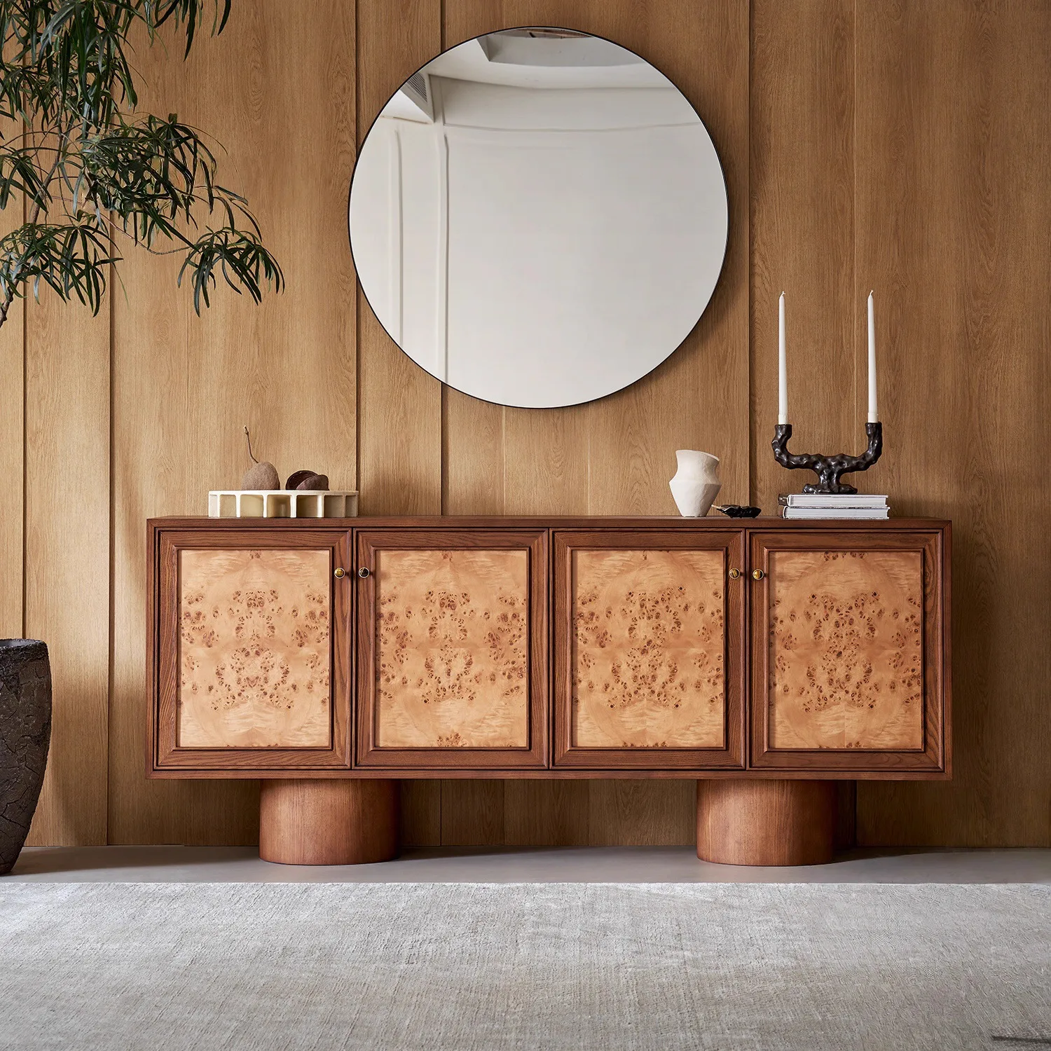 

✗x Wood Entrance Cabinet American Luxury Sideboard for Home & Hotel Furniture New Living Room Storage Cabinet&