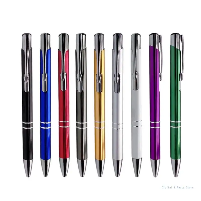 

M17F 10x Retractable Ballpoint Pen Office Pen 1.0mm Black/Blue Point Work Pen