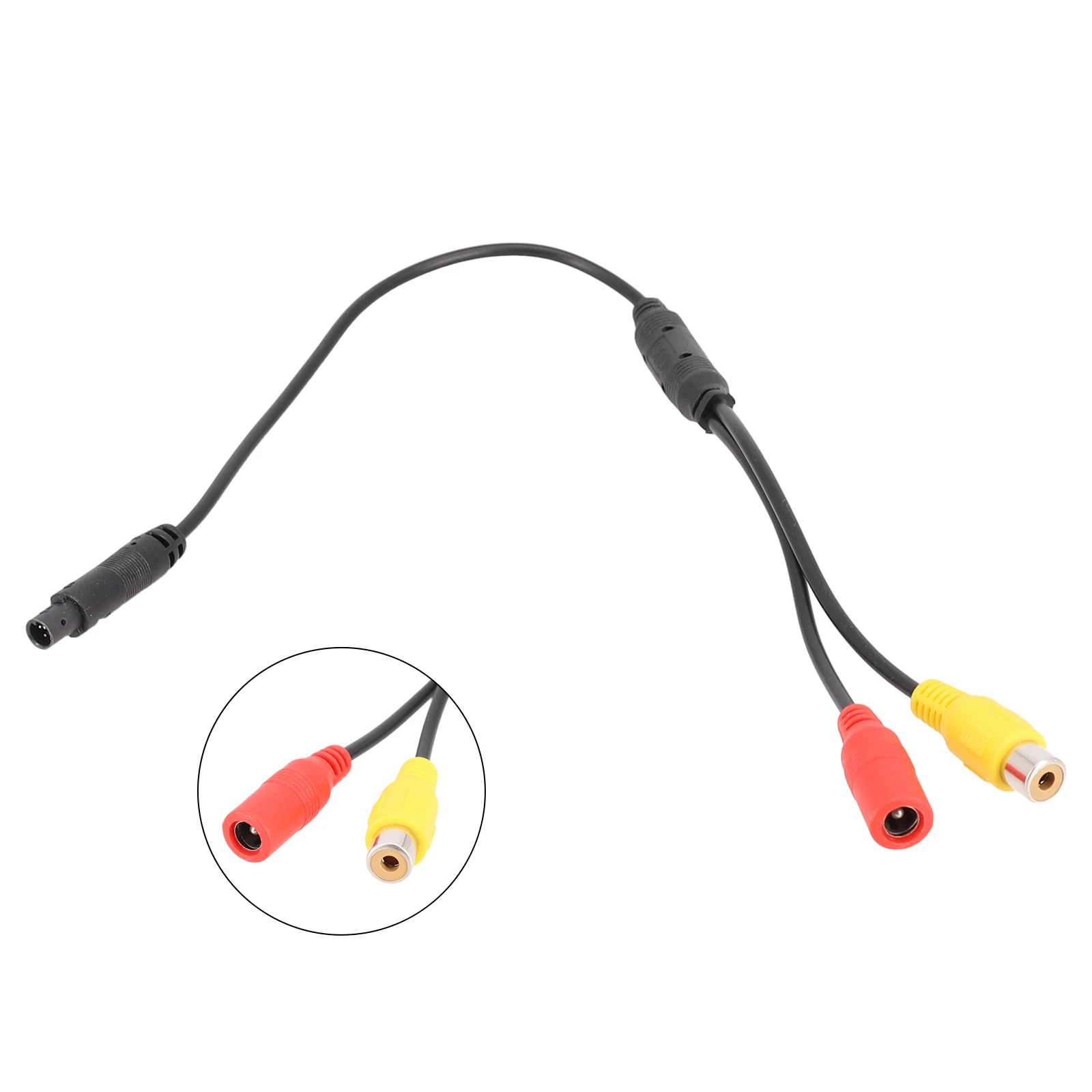 1PC Car Backup Reverse Camera 4-Pin Male To CVBS For RCA Connector Wire Harness Camera Signal Harness Car Backup Harness