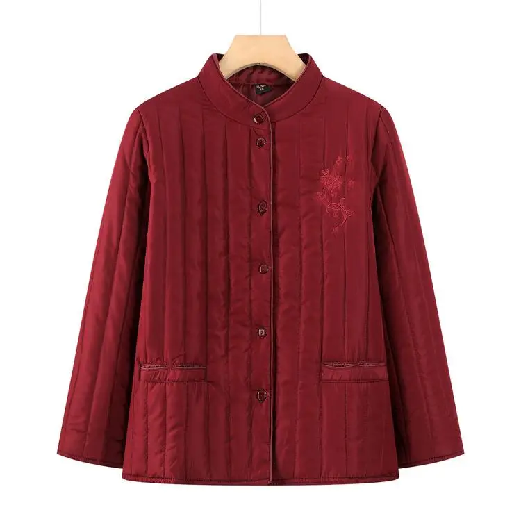 Lightweight down Cotton Jaet for Mom And andma Faionable Warmth Large Size Inner Vest ly Women's Outerwear