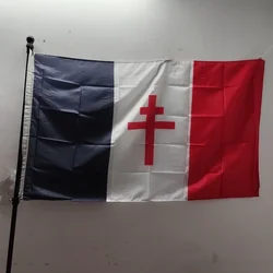 Polyester Hanging Banner for Decoration, French Resistance Flag, Indoor and Outdoor Decor, 90x150cm, 1920-1944