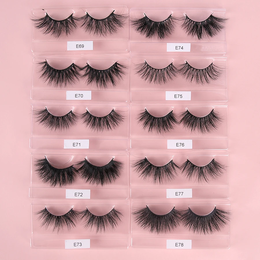 25mm 3D Lashes Dramatic Fluffy Mink Lashes Wholesale 10/30 Long Lashes in Bulk Makeup Lashes Mink 25mm Wholesale Mink Eyelashes