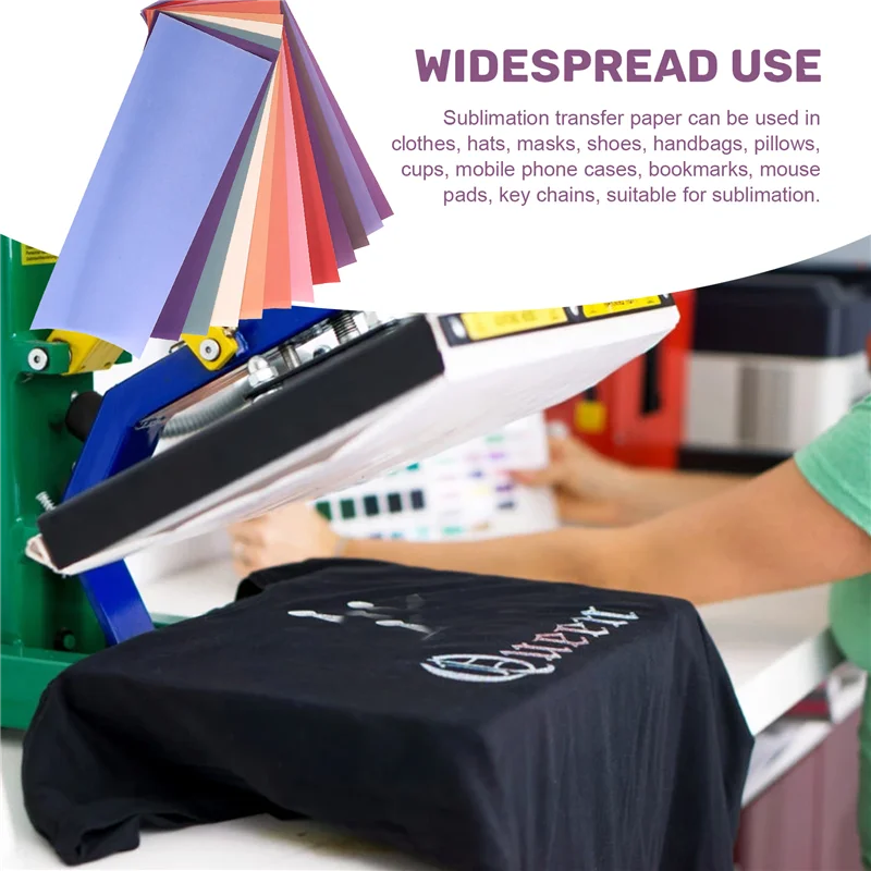 

ABYS-12 Pcs 12X4.5Inch Solid Color Sublimation Transfer Sheets For Tumbler T-Shirts Mugs DIY Sublimation Transfer Paper