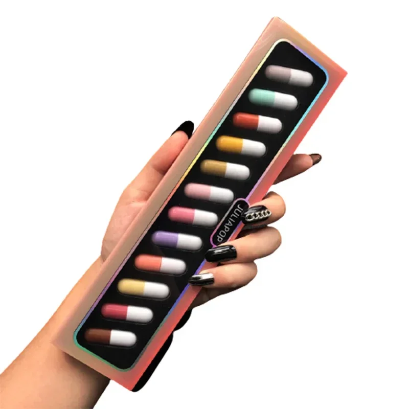 Capsule Lipstick Set New Mini 12 Colors Waterproof Non-stick Cup Carry Pill Lipstick Novelty Lips Makeup DIY Lipstick For Women