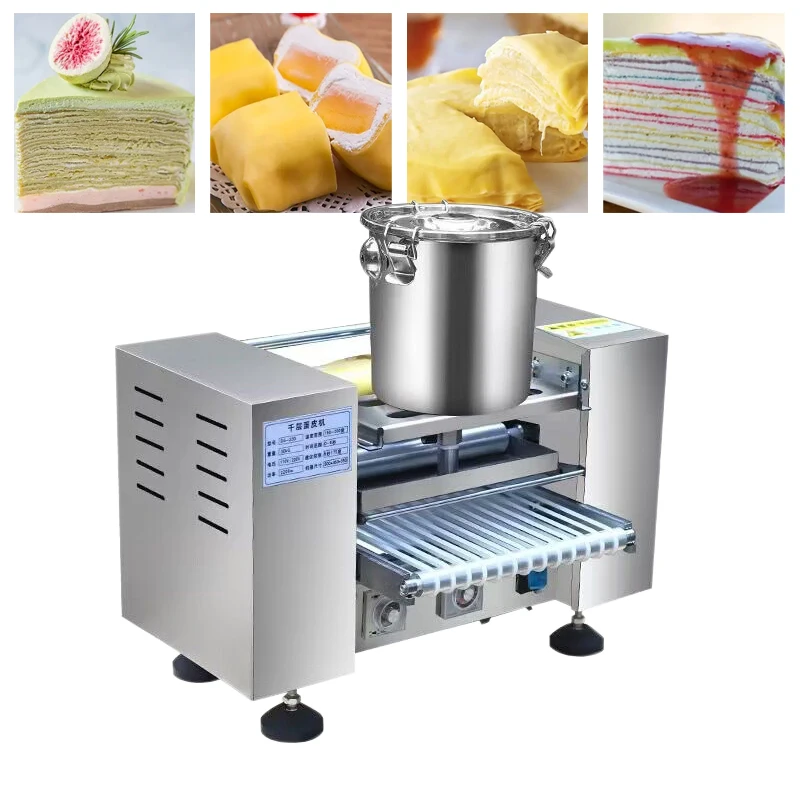 

Automatic Thousand Layer Cake Pancake Skin Making Machine Commercial Bakery Mille Crepe Cake Maker