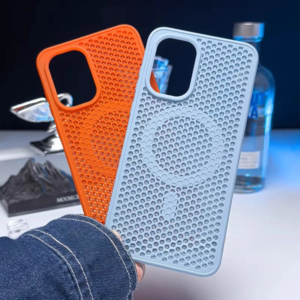 Case For OnePlus 15R Honeycomb Mesh Silicone Soft Heat Dissipation Protection Back Phone Cover For OnePlus Ace6T Shell Bumper