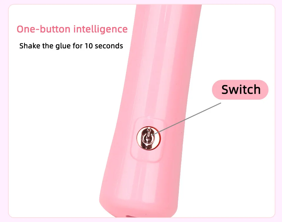 Tragbare Wimpern Kleber Shaker USB Elektrische Wake-up Gerät für Nagellack Tattoo Tinte Pigment Flüssigkeit Schütteln Maschine Wimpern Werkzeuge – Detail 6