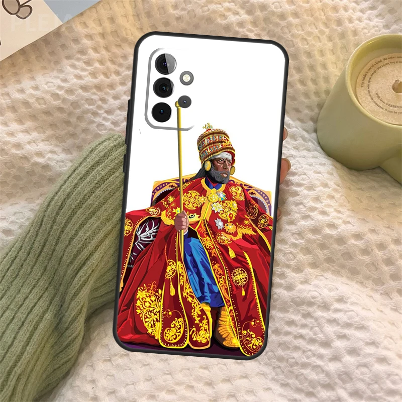 Emperor Menelik Ii Of Ethiopia Adwa Phone Case For Samsung Galaxy A34 A54 A14 A13 A12 A32 A52 A22 A72 A31 A51 A71 A52S A53 Cover