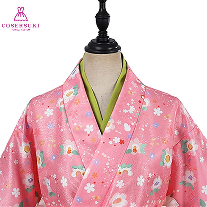 Kanroji Mitsuri Cosplay Carnival Halloween Costume Kimono Uniform Customizable image 3