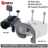 9IMOD 5.8G FPV VR Goggles 008D 008PRO FPV Goggles 40CH Receiver 4.3inch 800x480 IPS FPV Goggles With DVR For Racing Drone