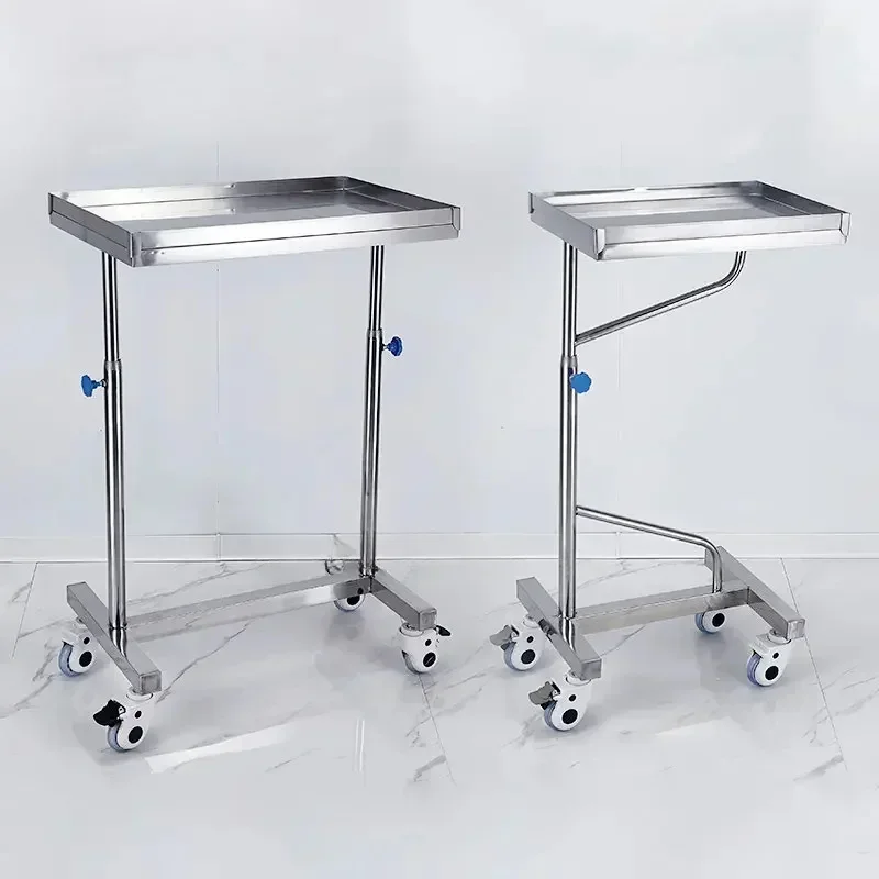 

Hospital Beauty Trolley Stainless Steel Medical Rack Barber Shop Trolley Surgery Tray Trolley Beauty Rollwagen Salon Furniture
