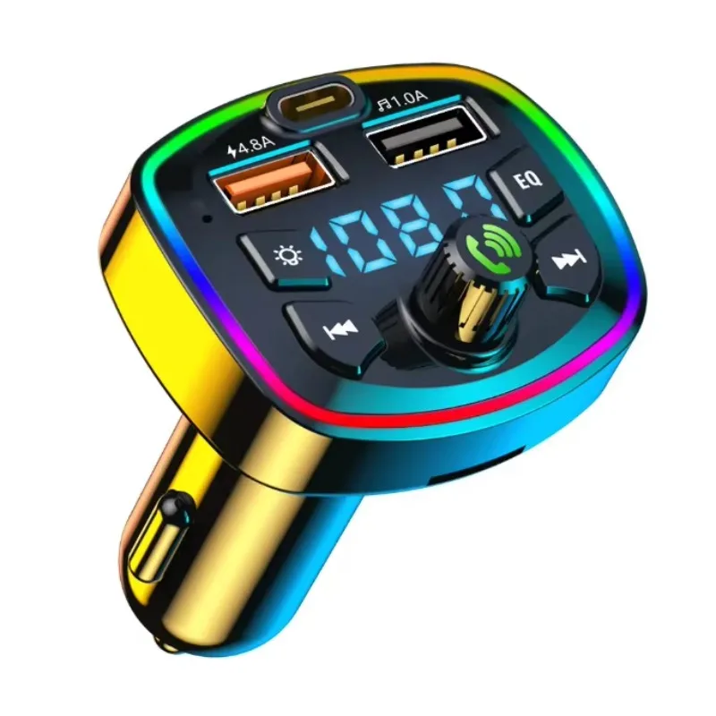 

GlowMart Factory Direct Charger with bluetooth for Car USB Car Phone Charger Q7 BT5.0 -MP3 Player Mobile Car Charger