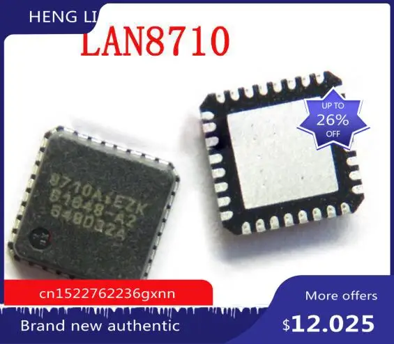 

10pcs/lot LAN8710AI-EZK-TR LAN8710AI-EZK LAN8710AIEZK LAN8710AI LAN8710 QFN32