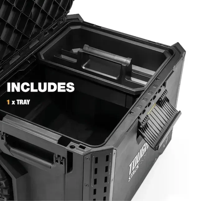 TOUGHBUILT TB-B1-B-70R StackTech Rolling Tool Box Multi-functional Maintenance Parts Box Storage Caddy Removable Trolley Toolbox