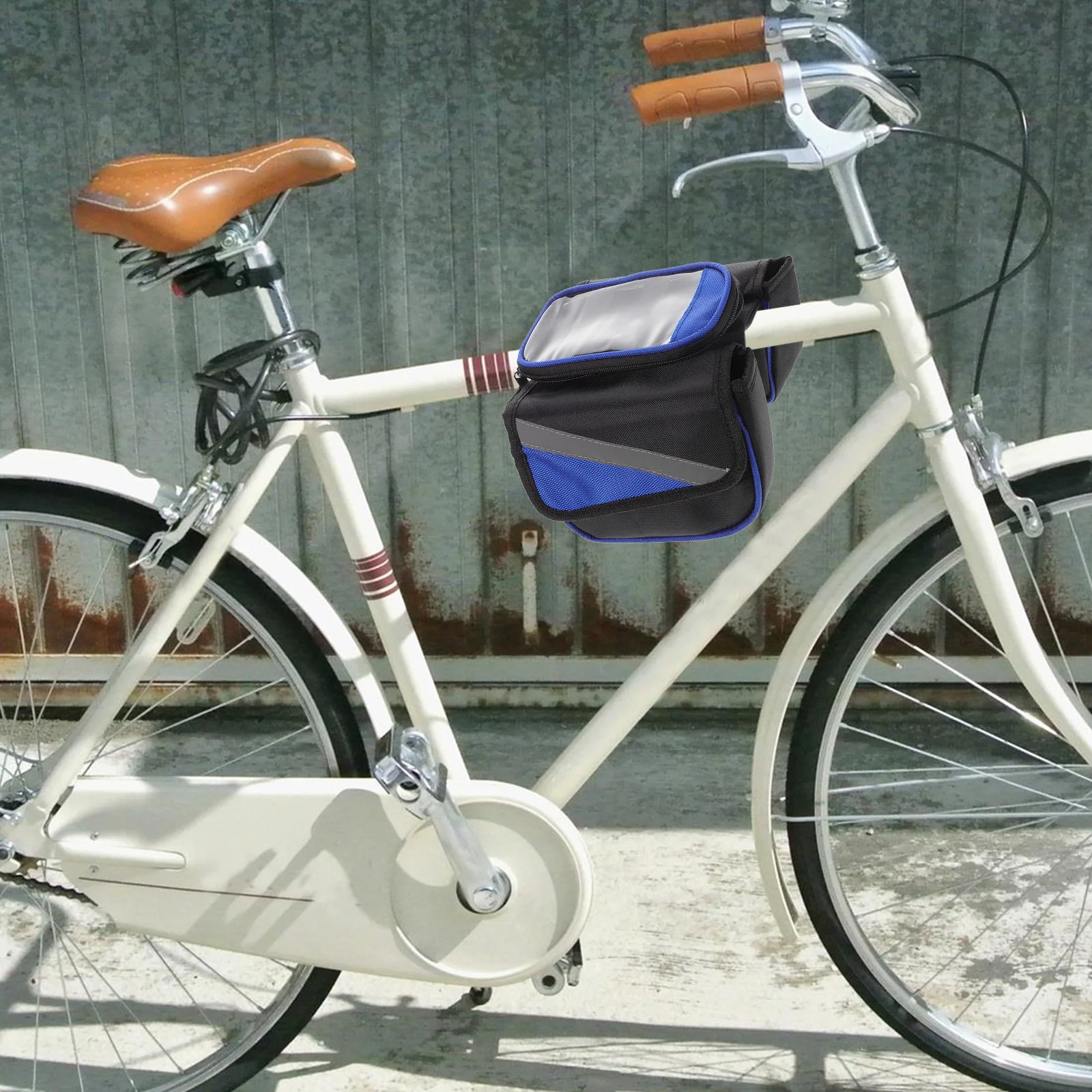 

Waterproof Frame Bag For Bicycle Front Beam Multi-Functional Storage Pouch Cycling Accessory Ultralight Design For Phone Keys