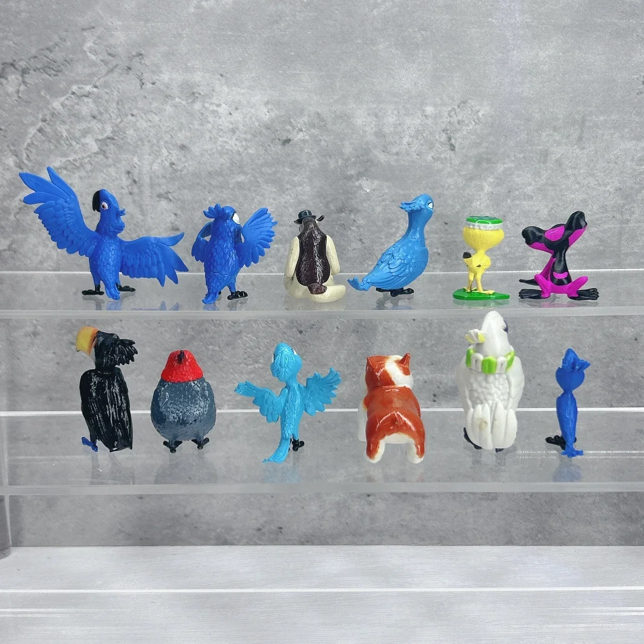 Colorful Bird Dolls Action Figures Anime Peripheral Model Toys Colletcion Ornaments Kids Gifts