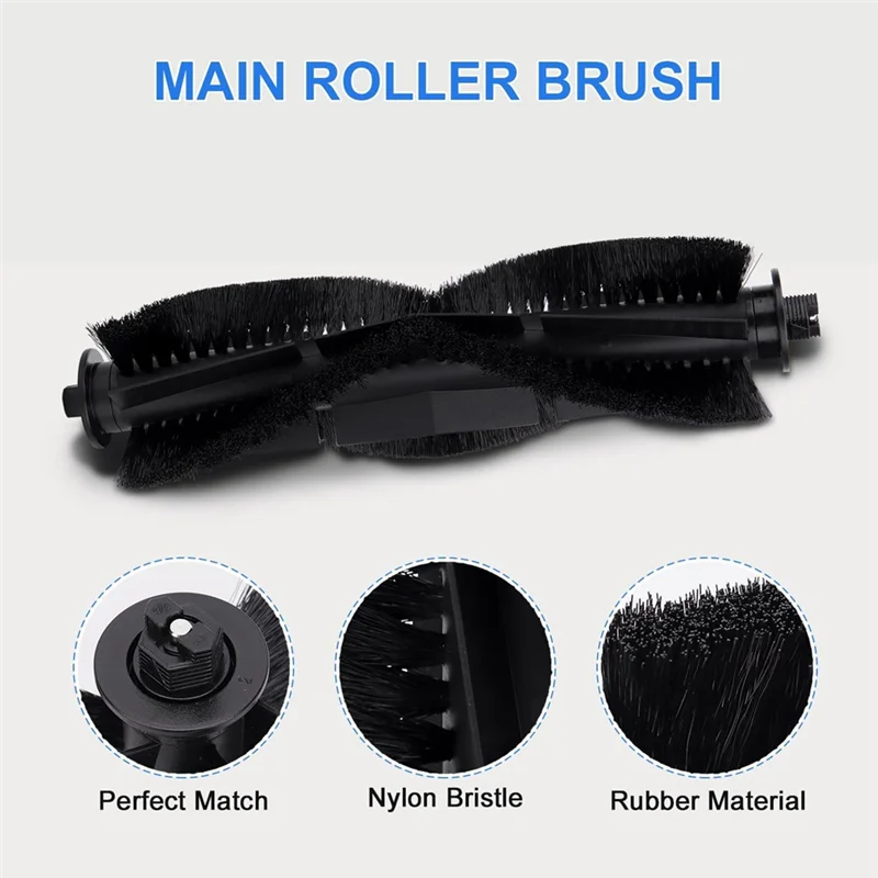 

SOFT-For Medion X20 SW+ /MD 11415 11450 Robot Vacuum Cleaner Main Side Brush Hepa Filter Mop Cloth Dust Bag Replacement Parts