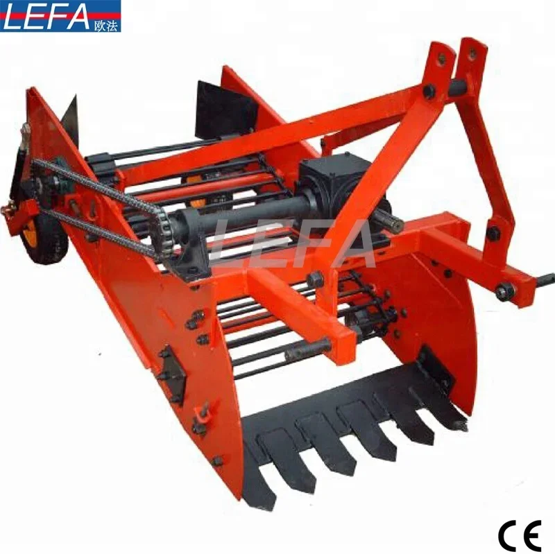 Agricultural used mini tractor 3 point PTO  2-rows  potato harvester for sale