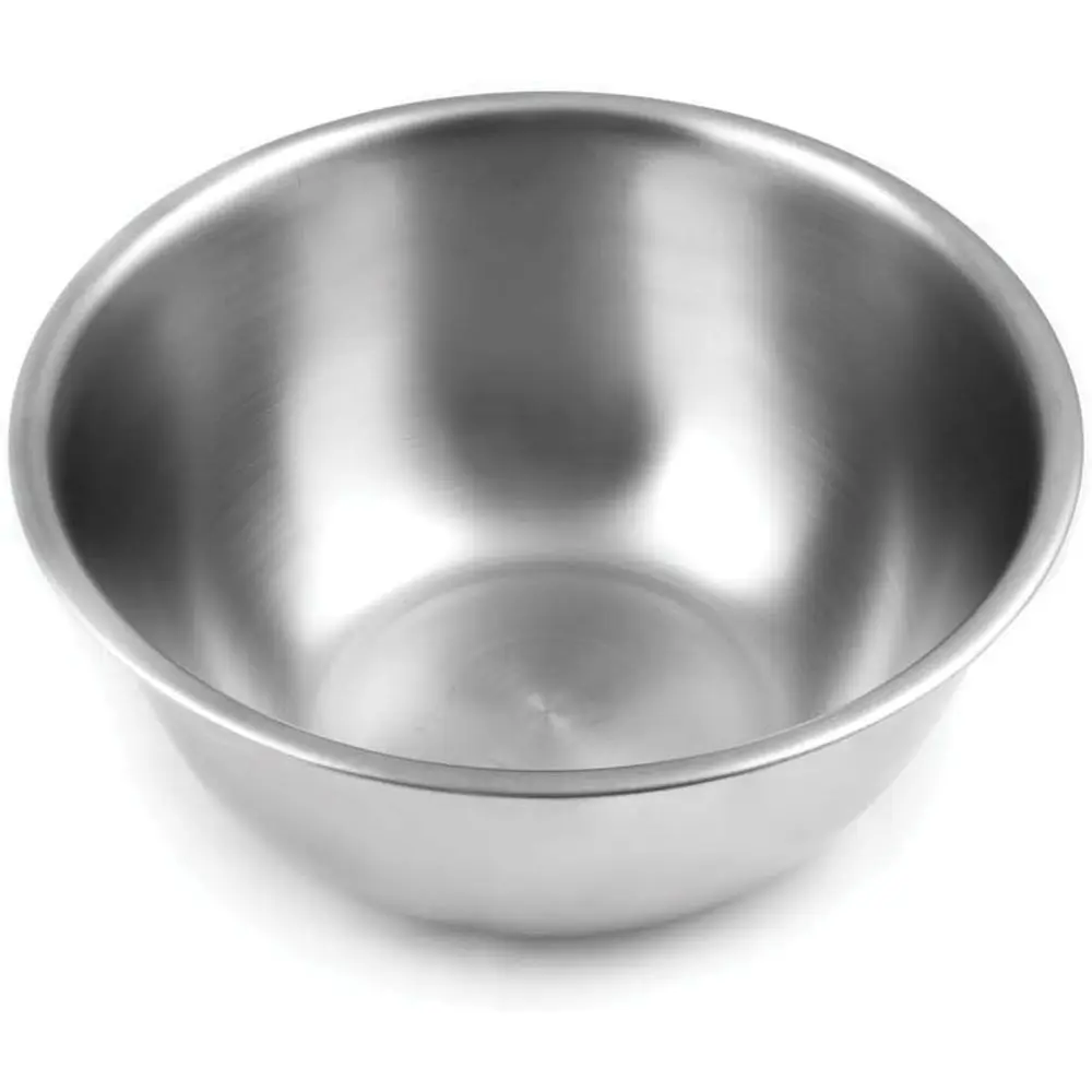 2.75-Quart Stainless Steel Mixing Bowl, 9 x 9 x 4 inches, Metallic | Small Metal Mixing Bowl for Eggs, Sauces & More | Dishwashe