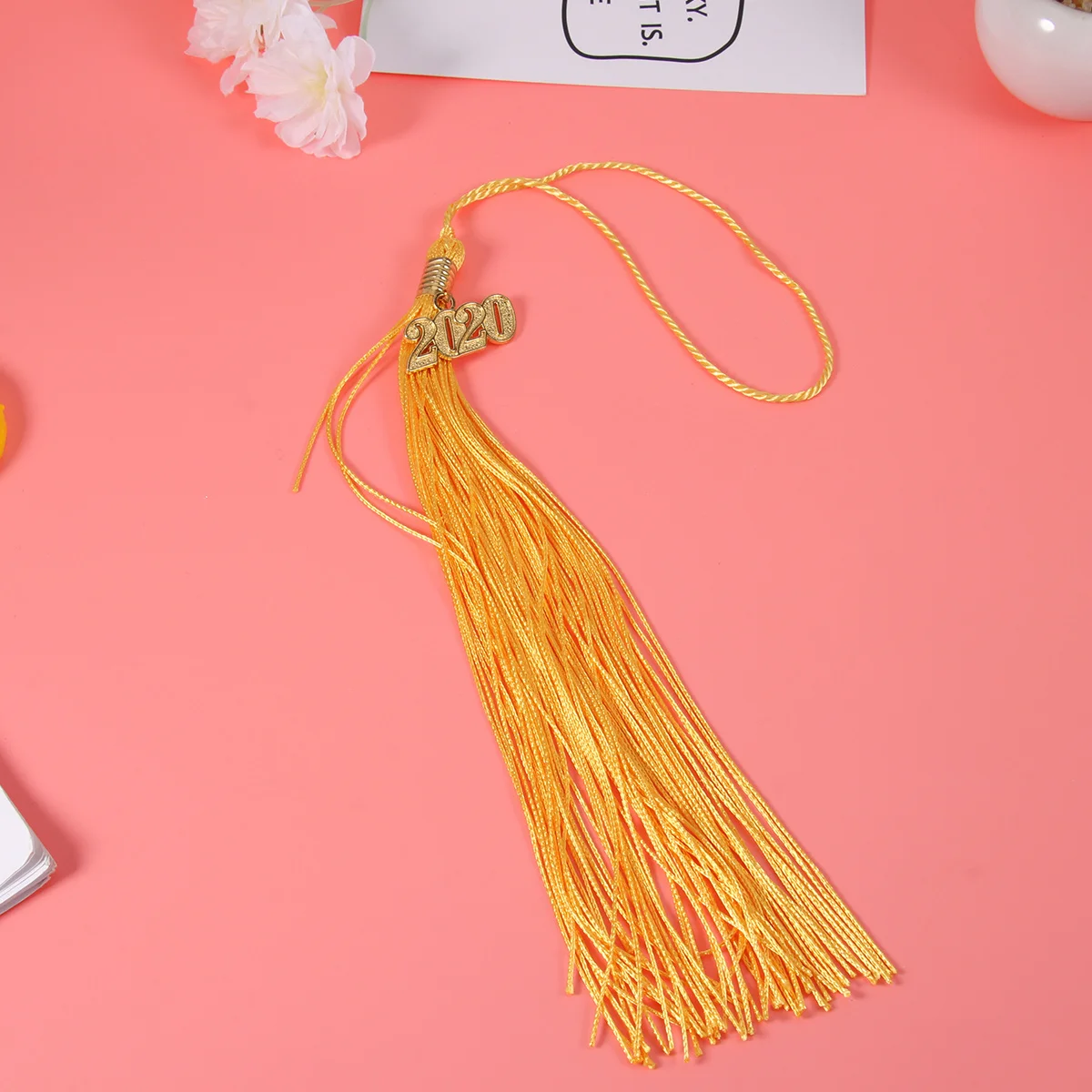 

Bachelor Doctor Graduation Tassel Pendant Black White 40cm Hanging Ear Accessories Durable Polyester Graduation Party Souvenir