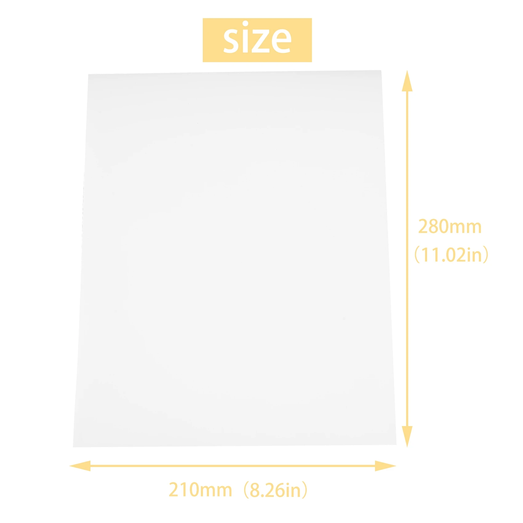 A23F-Premium Printable Waterproof Vinyl Sticker Paper For Inkjet And Printer 210X280mm 30 Sheets Matte White Decal Paper