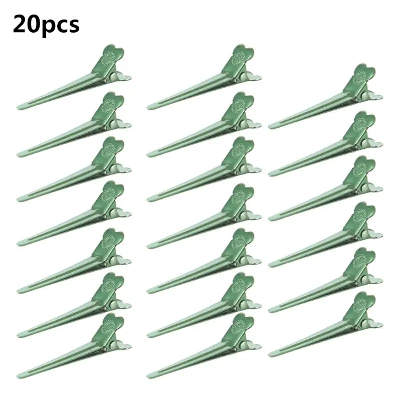 20Pcs Salon Dividing Duck Bill Clips Multicolor Metal Hairdressing Sectioning Non-Slip Alligator Hair Pins with Drop Shipping