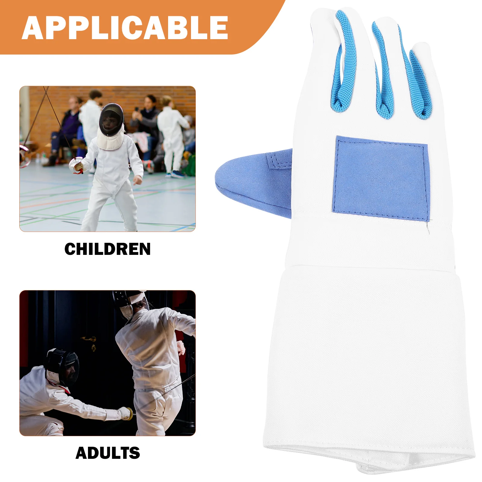 

Fencing Glove For Adults Nonskid Durable Training Gear Portable Practical Sports Glove Comfortable Reusable Fencing