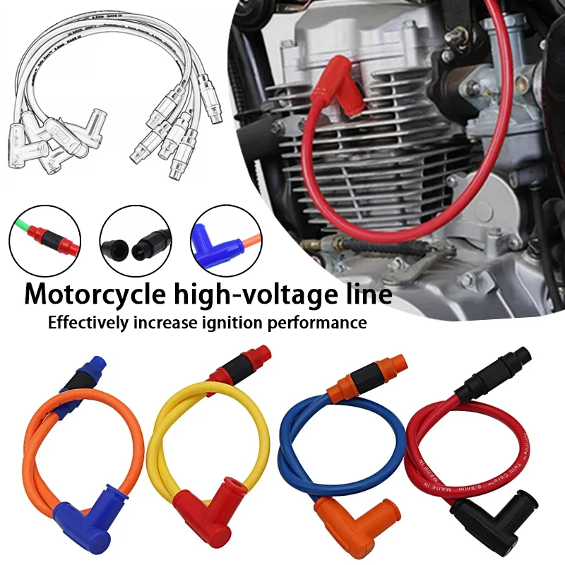 لون عشوائي جديد للدراجات النارية تعديل المقاوم سيليكون سلك الجهد العالي اتصال سريع اعة الملحقات سهلة الاستخدام