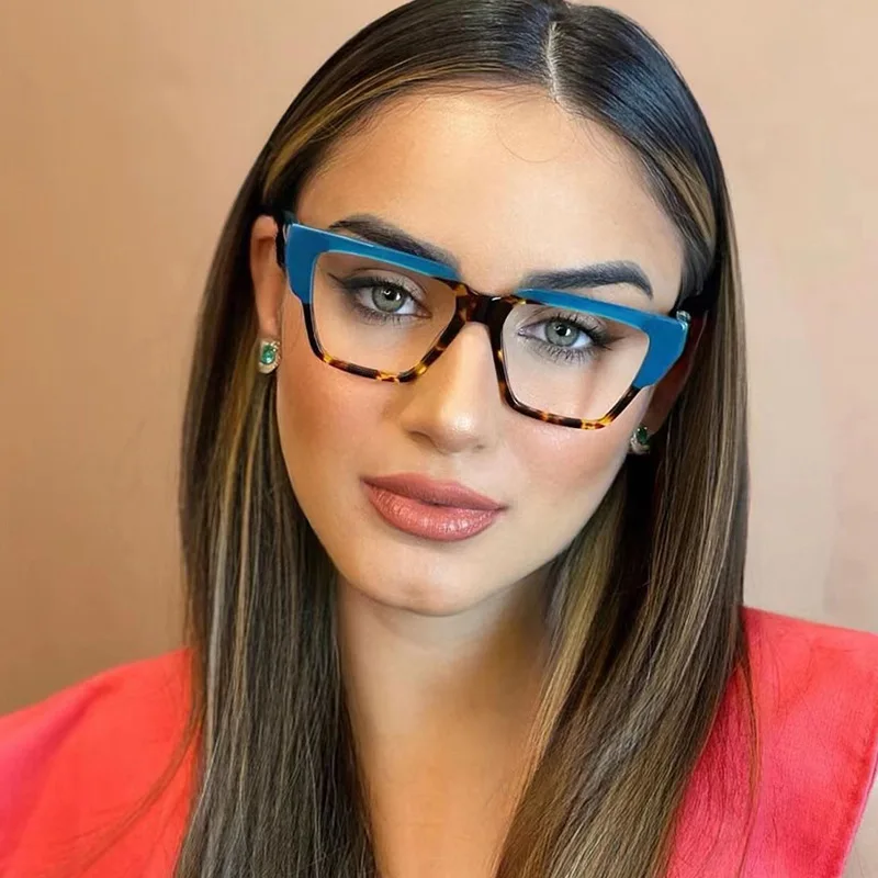 

Tr90 Antiblue Light Glasses Computer Eyeglasses For Women Optical Spectacle Frame Ladies Colorful Cute Transparent Eyewear 2023