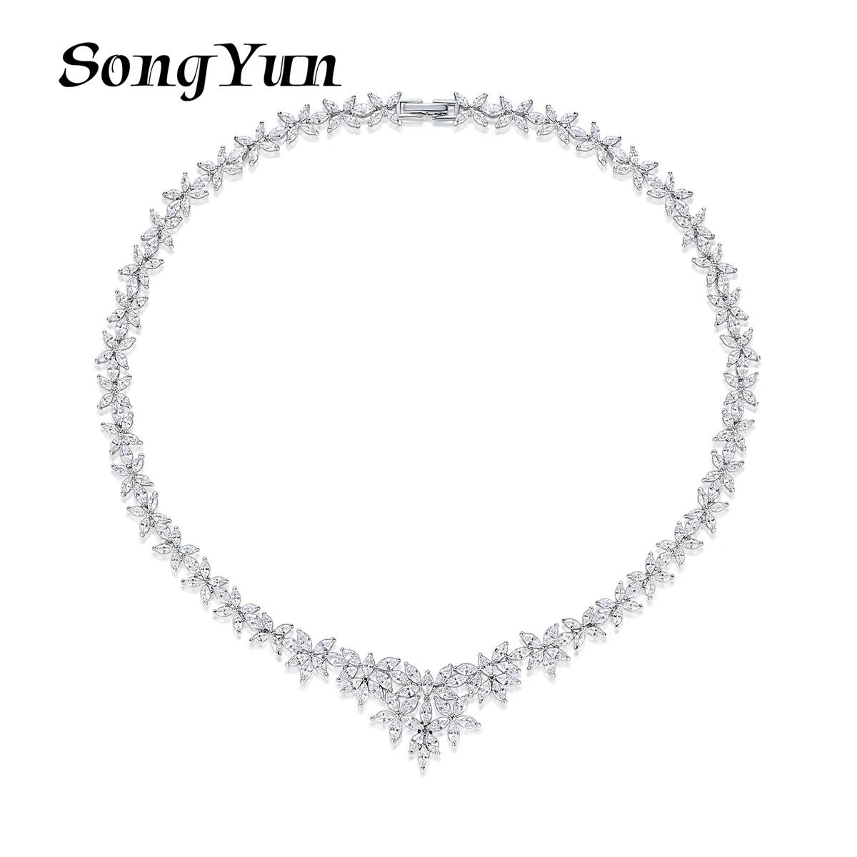 

SongYun Jewelry Manufacturer MHT New European And American Jewelry Necklace Set With Copper Inlaid Zircon Jewelry