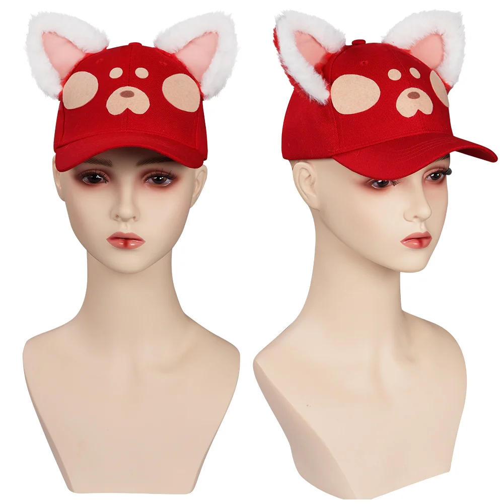 Kids Children Turning cos Red Red Panda Cosplay Hat Cap Halloween Carnival Costume Accessories