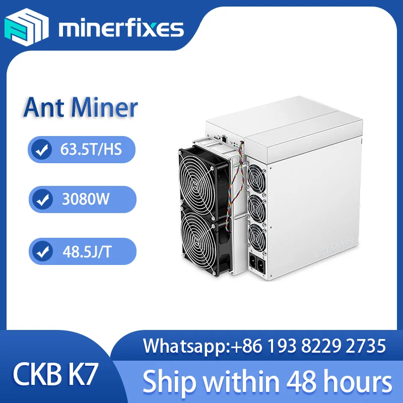 Новый Antminer K7 63.5T 3080W Самый эффективный майнер CKB Mining Machine CKB Miner