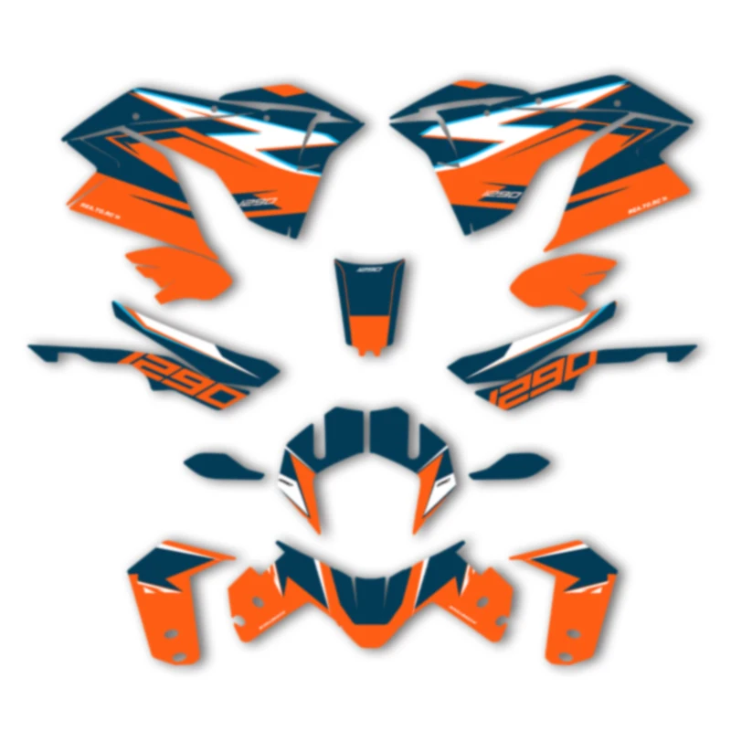 

DSMTECH Custom Motorcycle Graphics For KTM 2017 2018 2019 2020 ADV1290-R-S 17-20 ADV1290 Decal Stickers Kits 008