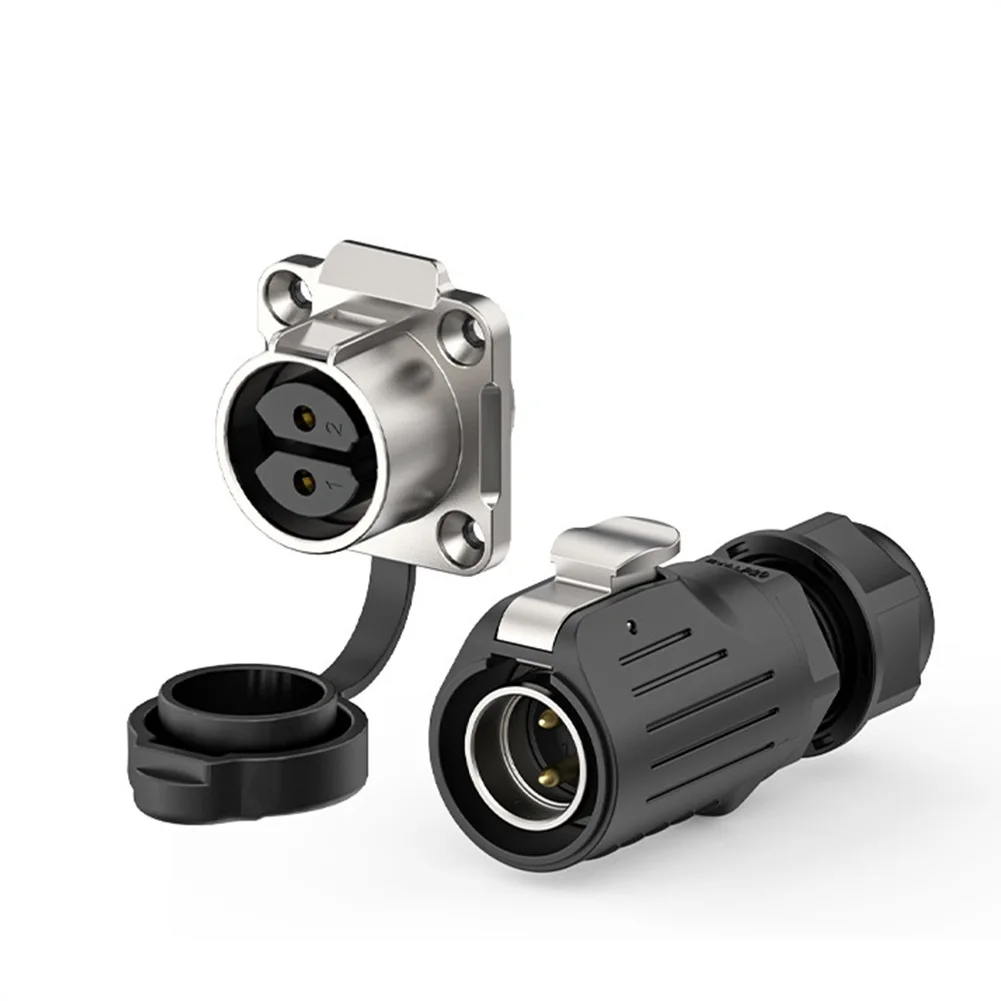 1 Set EW-LP20 Industriële Waterdichte Ip68 Snelstekker Elektrische Connector Flens Socket 70*38Mm 35.7X38Mm Elektrische Benodigdheden