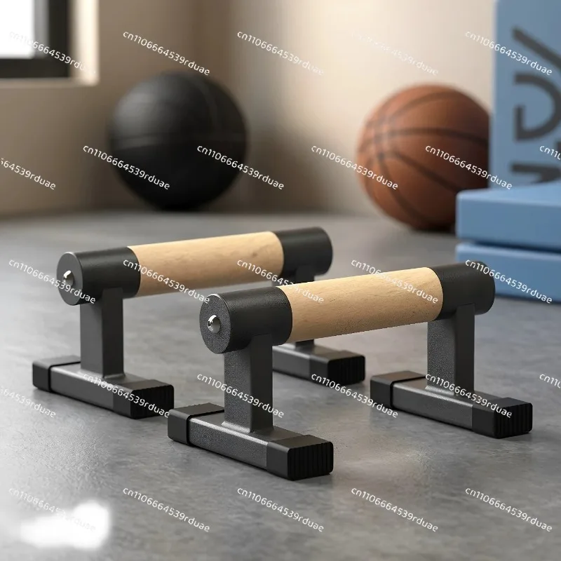 Push up Stand Handle Calistenia Wooden Push up Parallettes Bar Street Workout Wood and Steel Wooden Parallettes