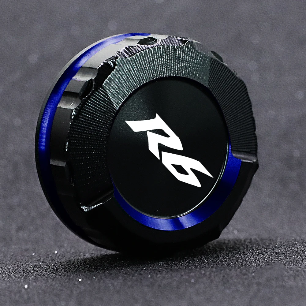 Für Yamaha YZF R6 YZFR6 YZF-R6 2001–2023 2022 2020 2019, hintere Bremsflüssigkeitsdeckel, CNC-Hauptzylinder-Reservoir-Abdeckung, Motorrad