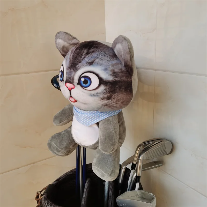 Traveling Cat golf wood headcovergreat plush 460cc driver fairway wood head cover Drop shipping