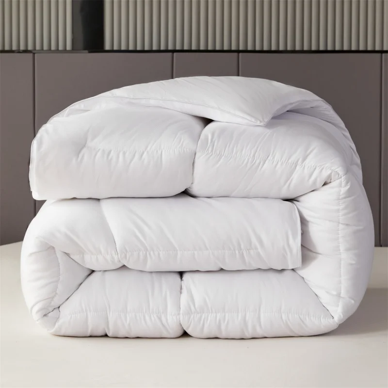 White Quilt Core for Home Hotel Soft Polyester Fiber Cozy Fluffy Single Comforter Dorm Hospital All Season Quilts Full Drop Ship