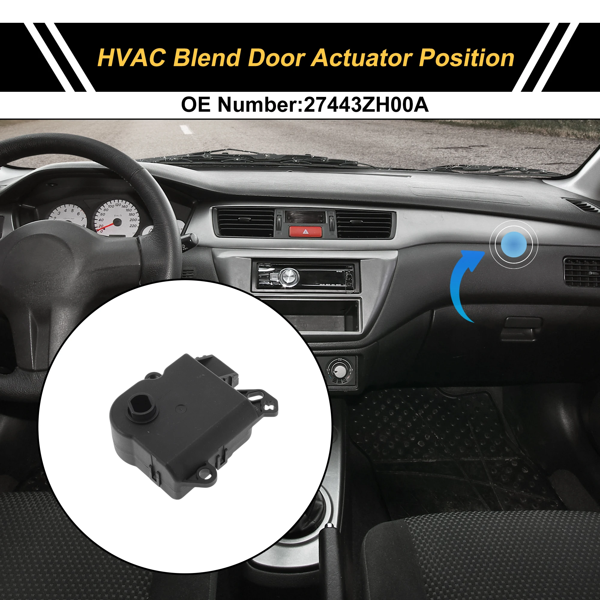 

Привод двери смеси обогревателя UXCELL HVAC для Nissan Titan 2003-2006 No 27443ZH00A