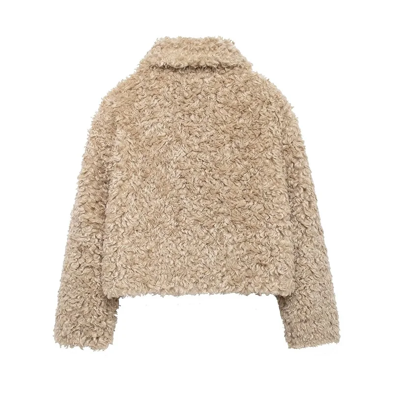 2025 Women's Teddy Coat Faux Sheepskin Coats for Women Warm Winter Woman Coat Fluffy Jacket Women Short Hairy Coat Woman