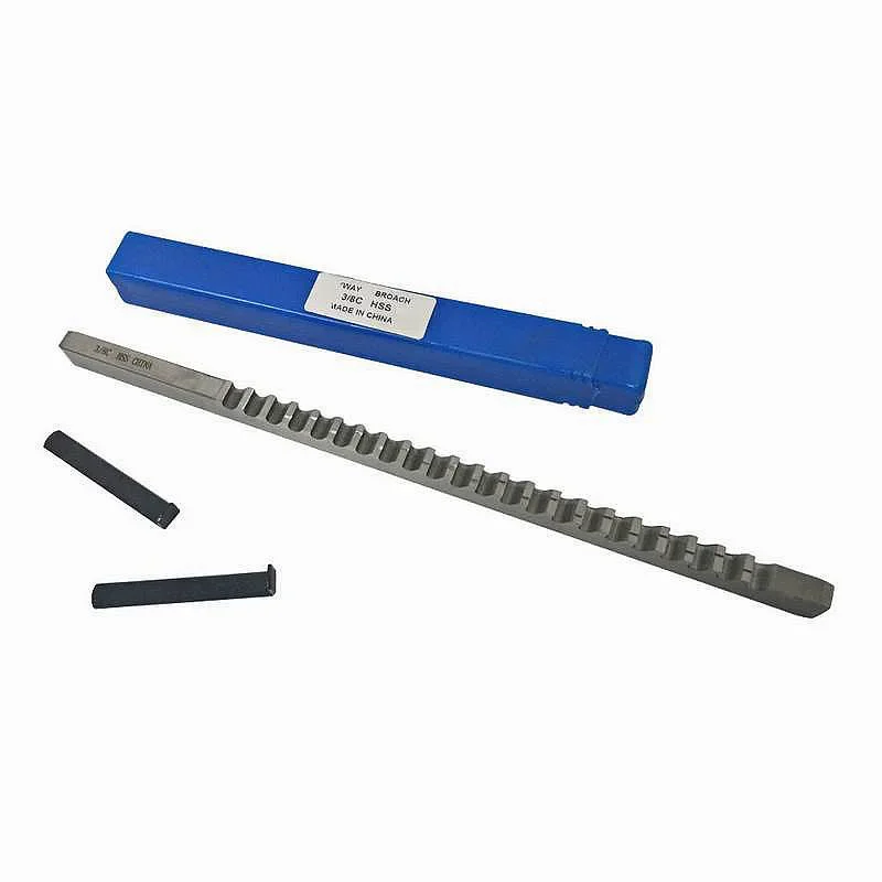 HSS Broach 3/8 C Push-Type Keyway Broach Inch Size Broach Cutting for CNC Machine Tools with Shims