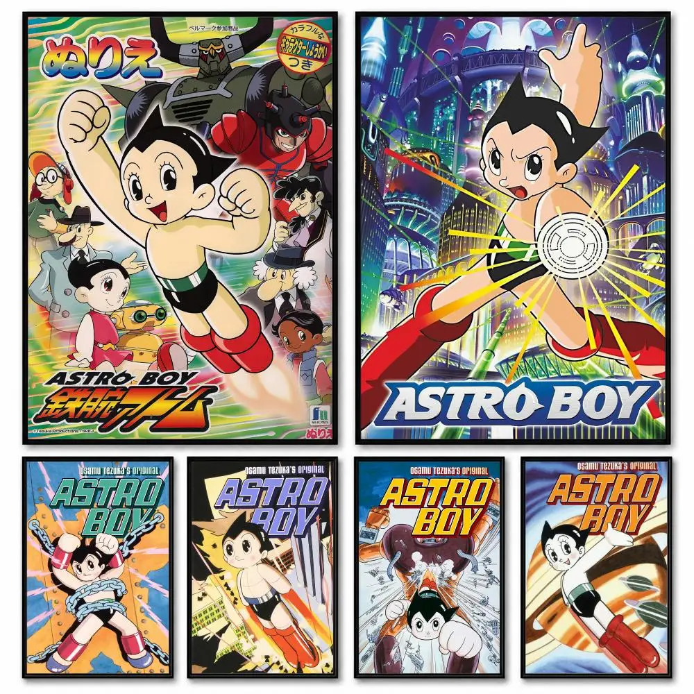 Anime A-Astro BoyS Poster Room Decor Home Wall Art Printing Waterproof Garage BedRoom Posters Gift