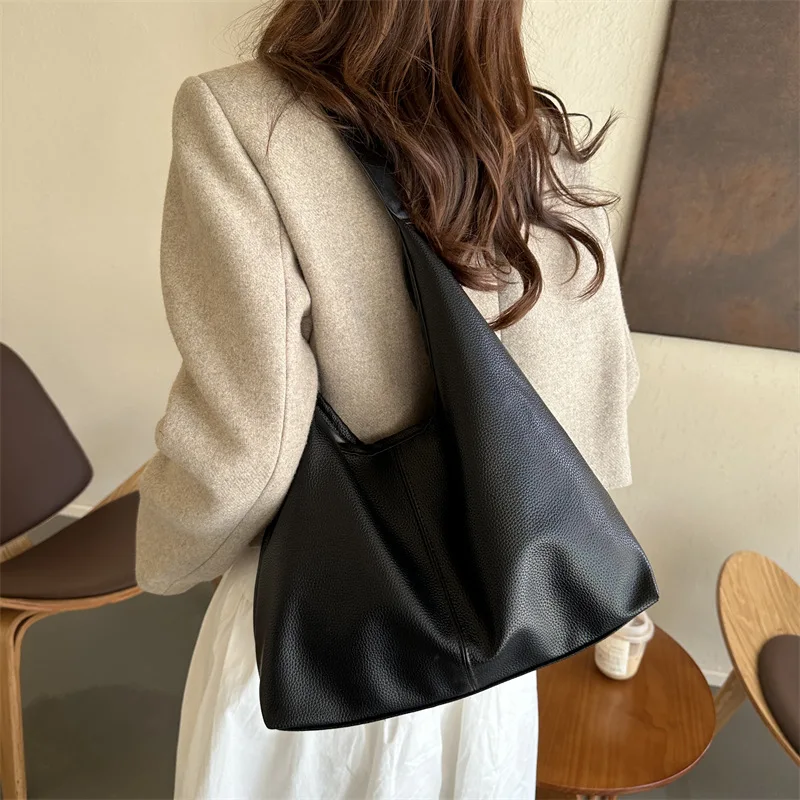 

Fashion Leather Tote Bag for Women 2025 Trend Female Simple Large High Capacity Shoulder Bag Women Handbags Messenger Bags