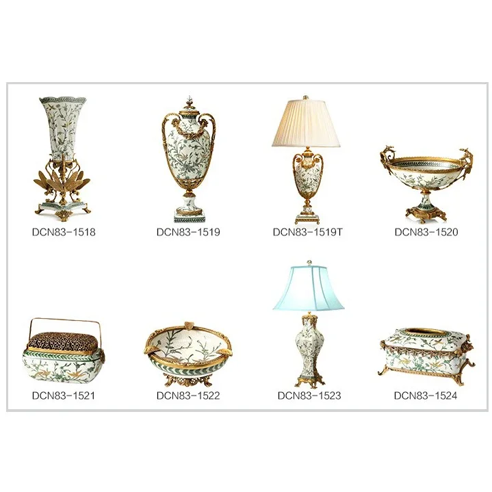 American Brass Ceramic Table Lamp Hand Made Luxury Decorative Bedside Table Lamp Reading Lamps For Bedroom