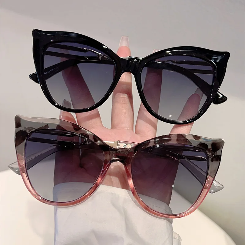 

Cat eye sunglasses Y2K for women and men, Vintage, luxury designer brand, Punk pink, colorful, hollow