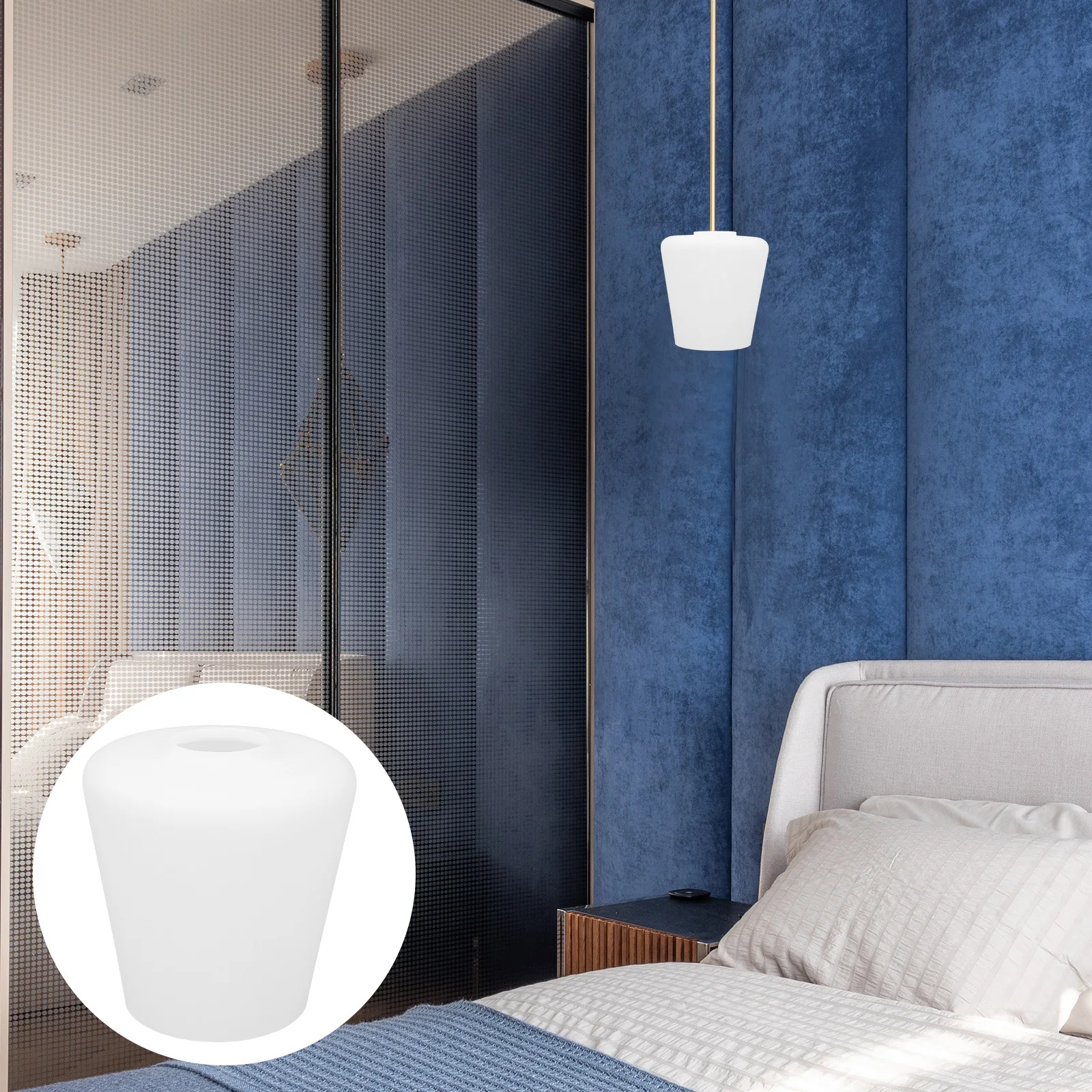 

Decorative Glass Lampshade Replacement Ceiling Wall Pendant Light Fixture Cover Easy Installation Gift Idea Glass Lampshade